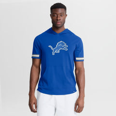 Detroit Lions Optimal Play Short Sleeve Hooded T-Shirt Blue - Fanatics