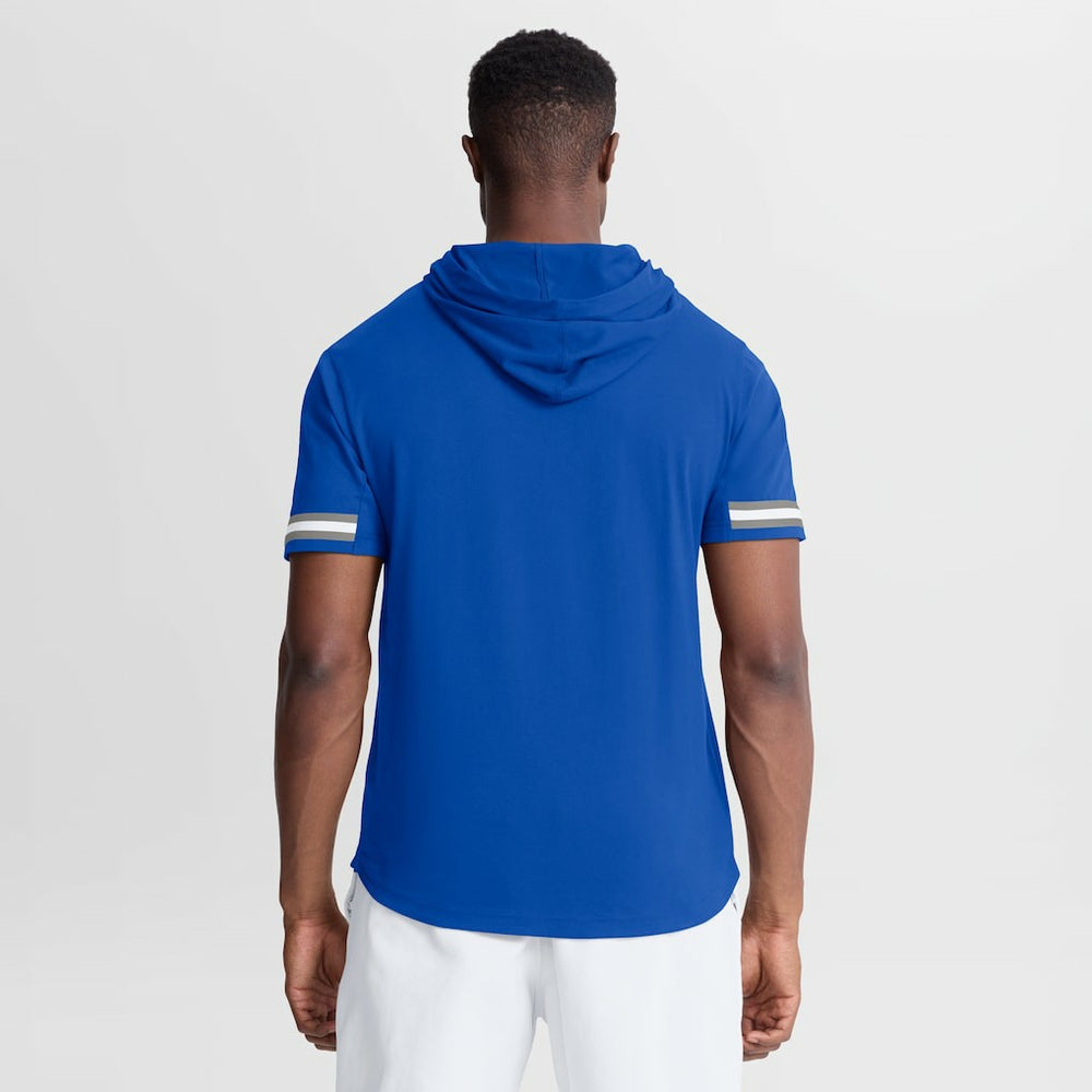 Detroit Lions Optimal Play Short Sleeve Hooded T-Shirt Blue - Fanatics