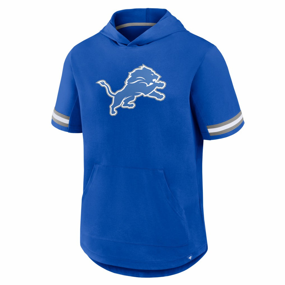 Detroit Lions Optimal Play Short Sleeve Hooded T-Shirt Blue - Fanatics