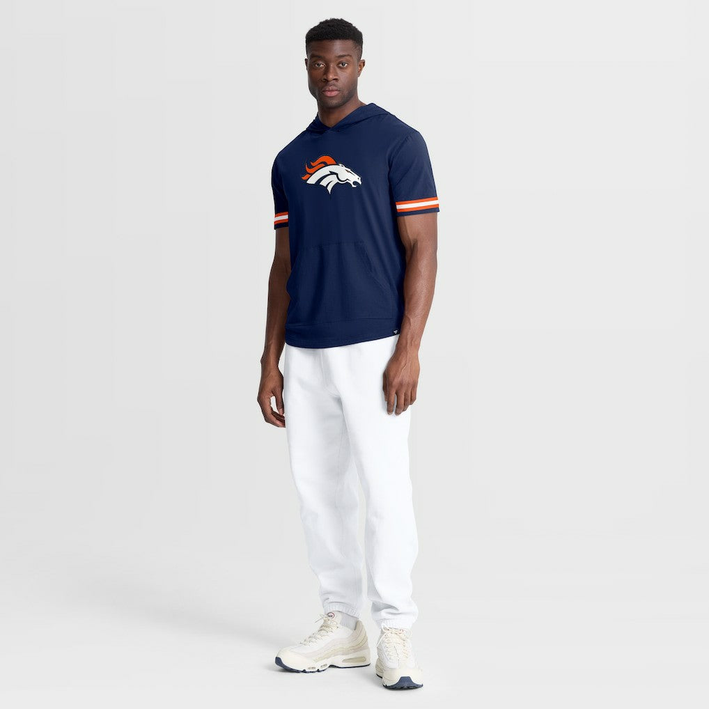 Denver Broncos Optimal Play Short Sleeve Hooded T-Shirt Navy - Fanatics