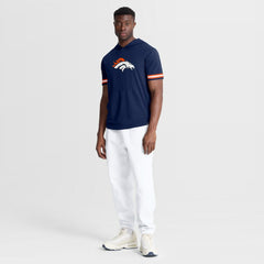 Denver Broncos Optimal Play Short Sleeve Hooded T-Shirt Navy - Fanatics