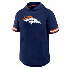 Denver Broncos Optimal Play Short Sleeve Hooded T-Shirt Navy - Fanatics