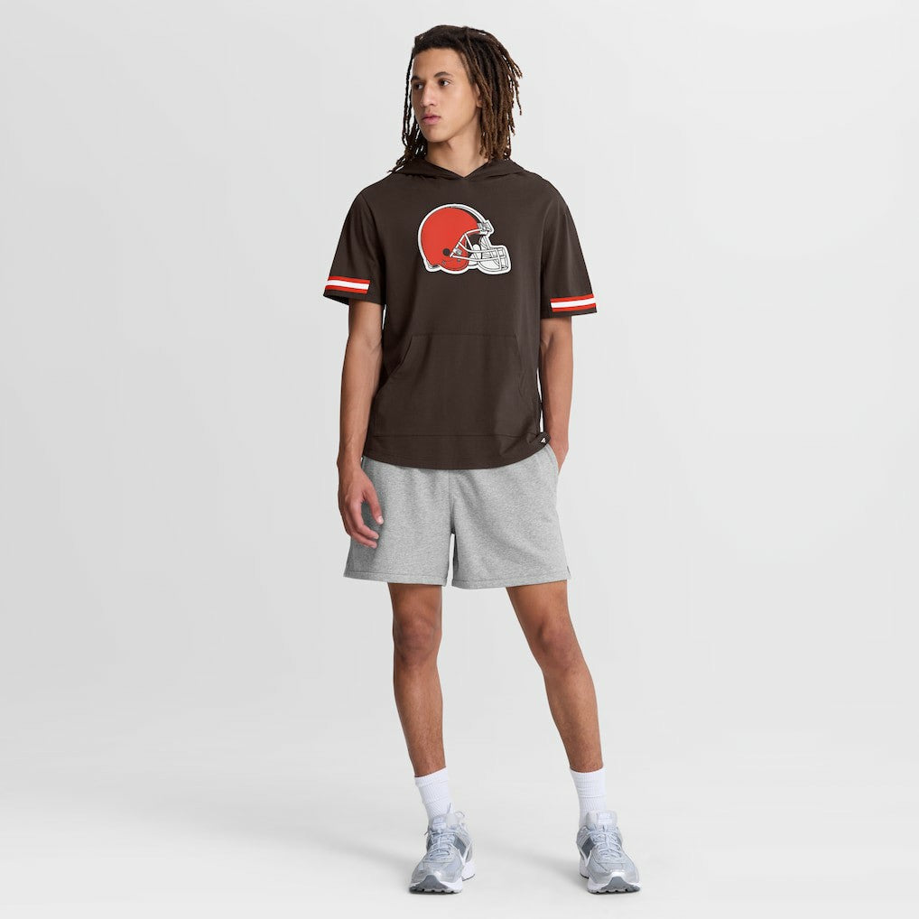 Cleveland Browns Optimal Play Short Sleeve Hooded T-Shirt Brown - Fanatics