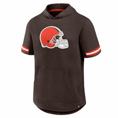 Cleveland Browns Optimal Play Short Sleeve Hooded T-Shirt Brown - Fanatics