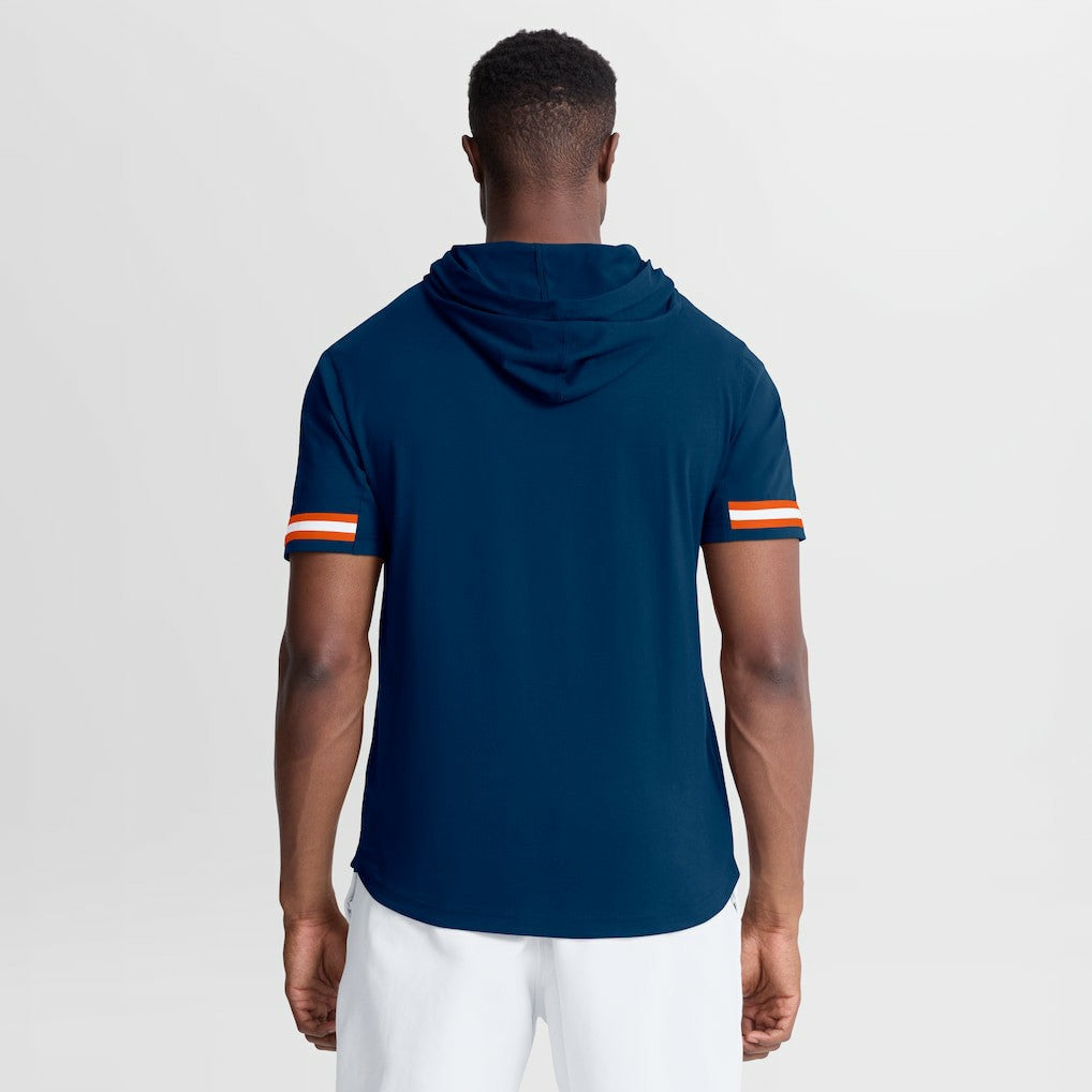 Chicago Bears Optimal Play Short Sleeve Hooded T-Shirt Navy - Fanatics