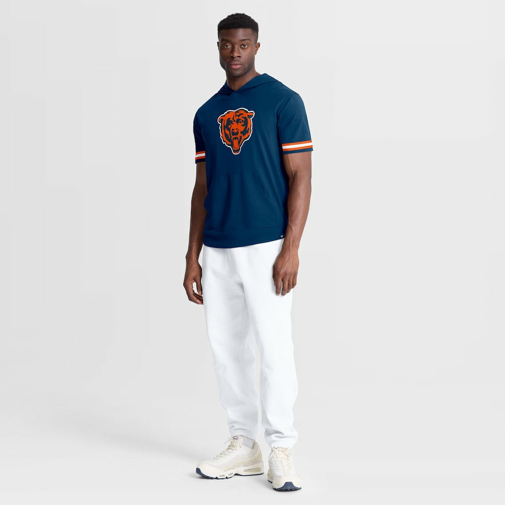 Chicago Bears Optimal Play Short Sleeve Hooded T-Shirt Navy - Fanatics