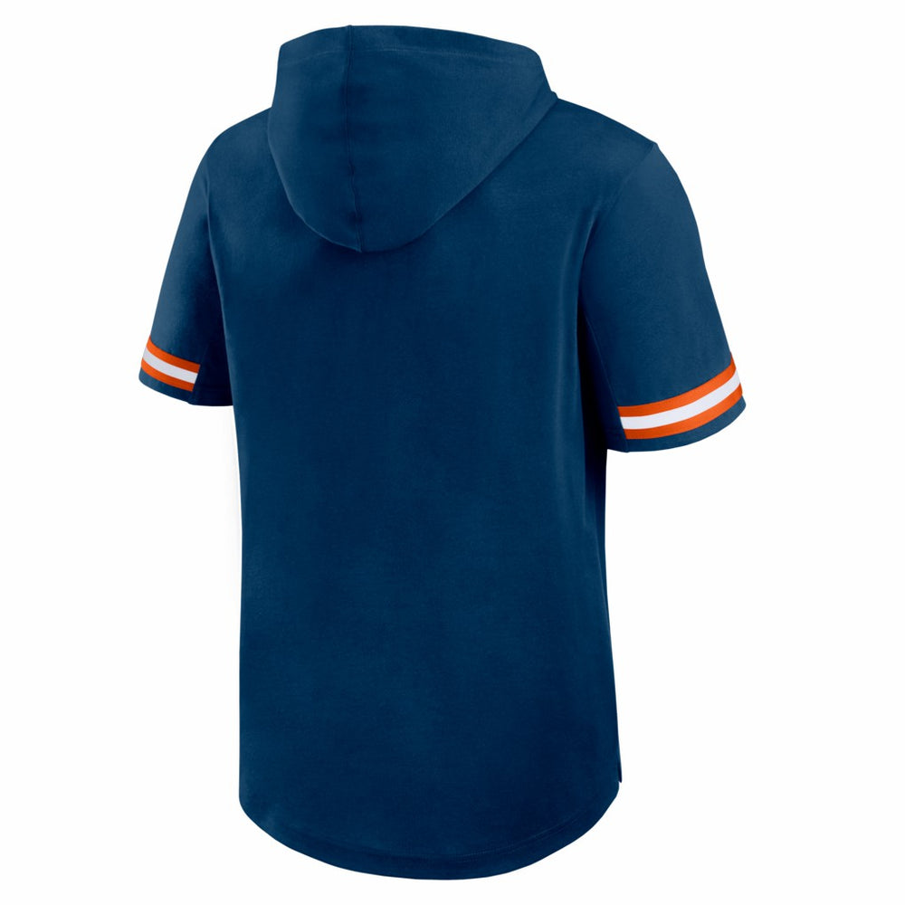 Chicago Bears Optimal Play Short Sleeve Hooded T-Shirt Navy - Fanatics