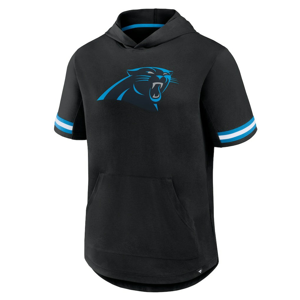 Carolina Panthers Optimal Play Short Sleeve Hooded T-Shirt Black - Fanatics