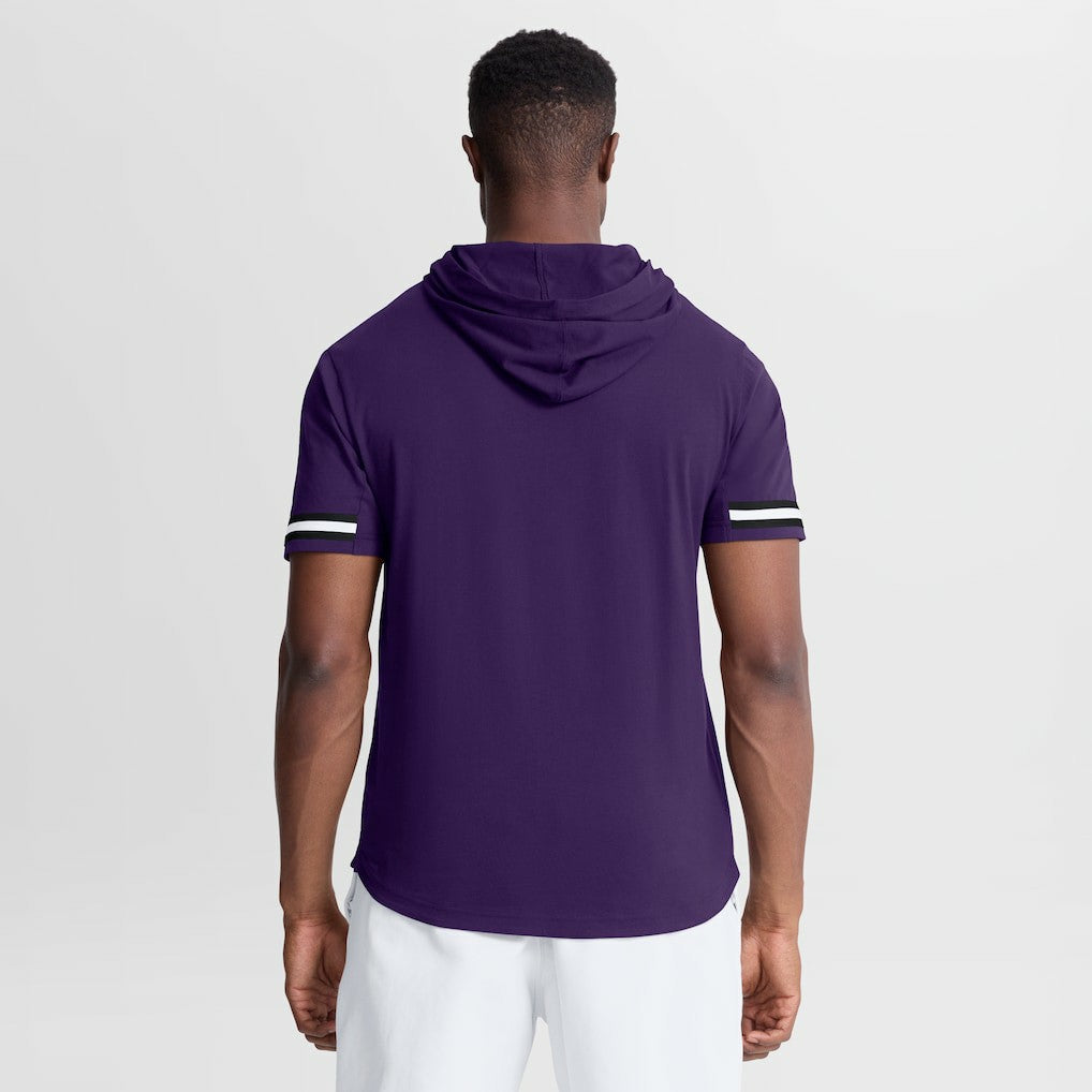 Baltimore Ravens Optimal Play Short Sleeve Hooded T-Shirt Purple - Fanatics