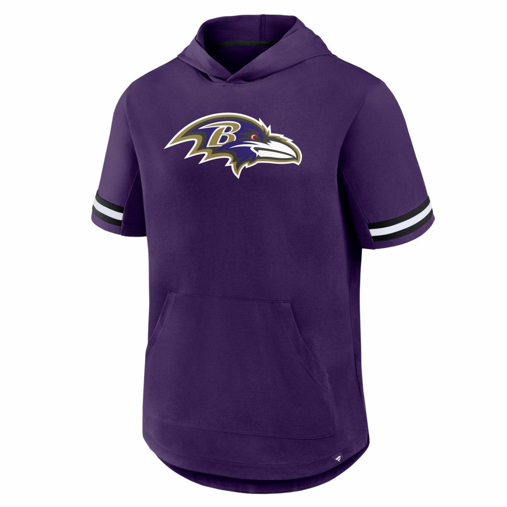Baltimore Ravens Optimal Play Short Sleeve Hooded T-Shirt Purple - Fanatics