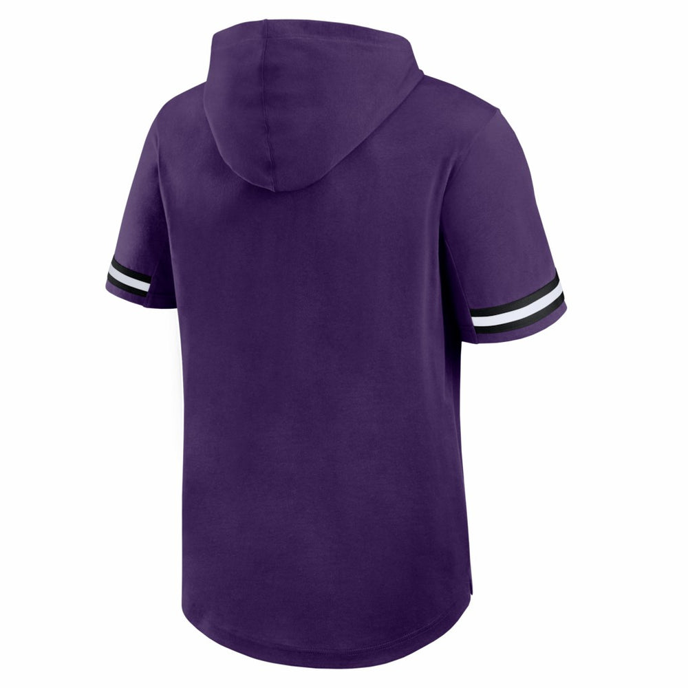 Baltimore Ravens Optimal Play Short Sleeve Hooded T-Shirt Purple - Fanatics