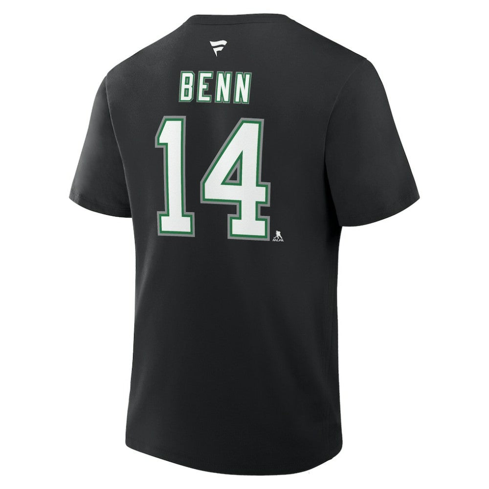 Jamie Benn Dallas Stars - Fanatics Authentic Stack Name & Number T-Shirt Black