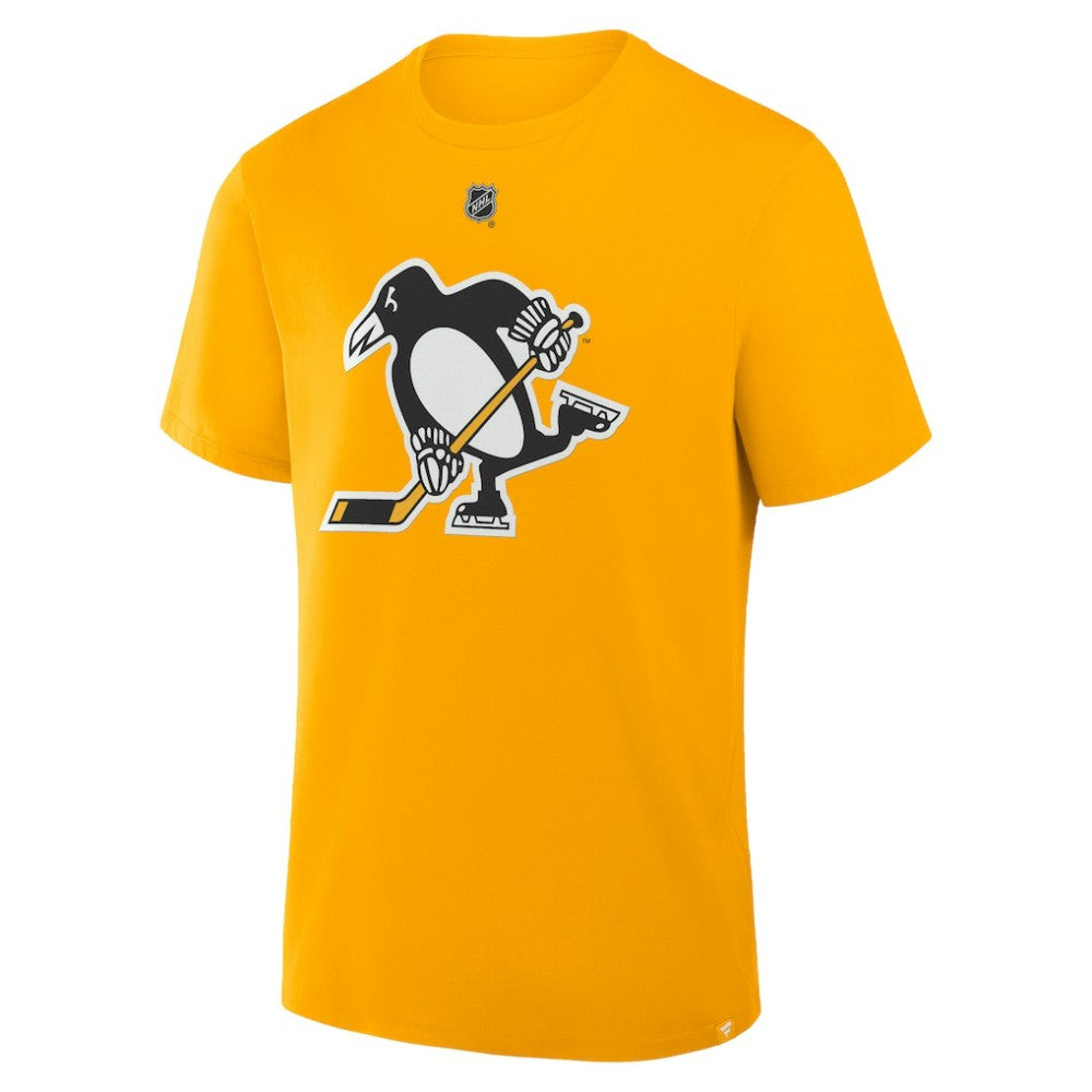 Evgeni Malkin Pittsburgh Penguins Fanatics Authentic Stack Name & Number T-Shirt Gold