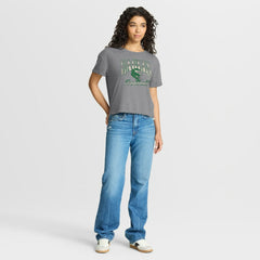 Philadelphia Eagles Women's Overplayed Tribute Tri-Blend Boxy T-Shirt Heather Gray - Fanatics