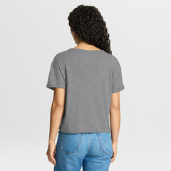 Miami Dolphins Women's Overplayed Tribute Tri-Blend Boxy T-Shirt Heather Gray - Fanatics