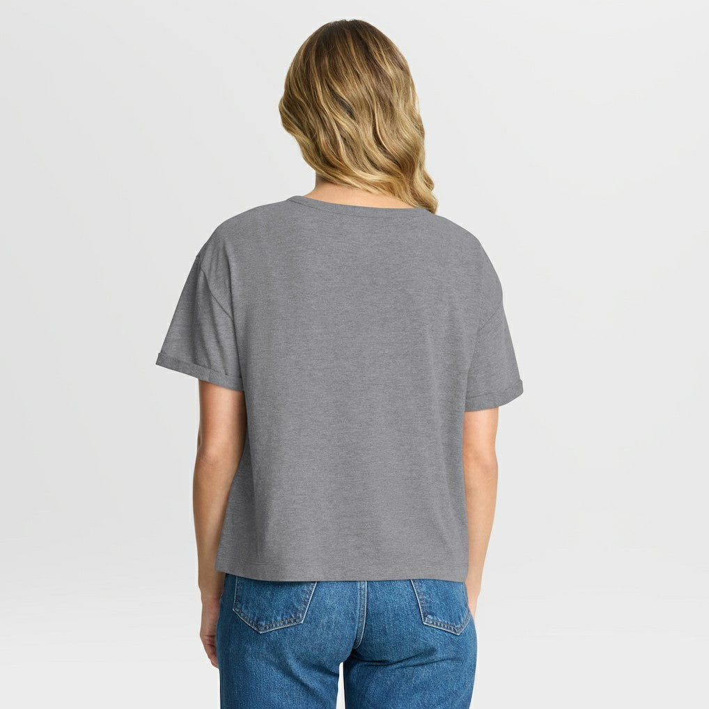 Minnesota Vikings Women's Overplayed Tribute Tri-Blend Boxy T-Shirt Heather Gray - Fanatics