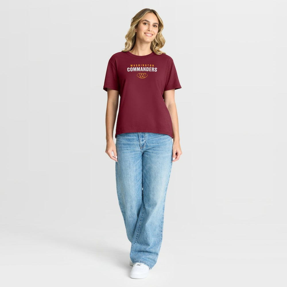 Washington Commanders Women's Fade Legacy T-Shirt Burgundy - Fanatics