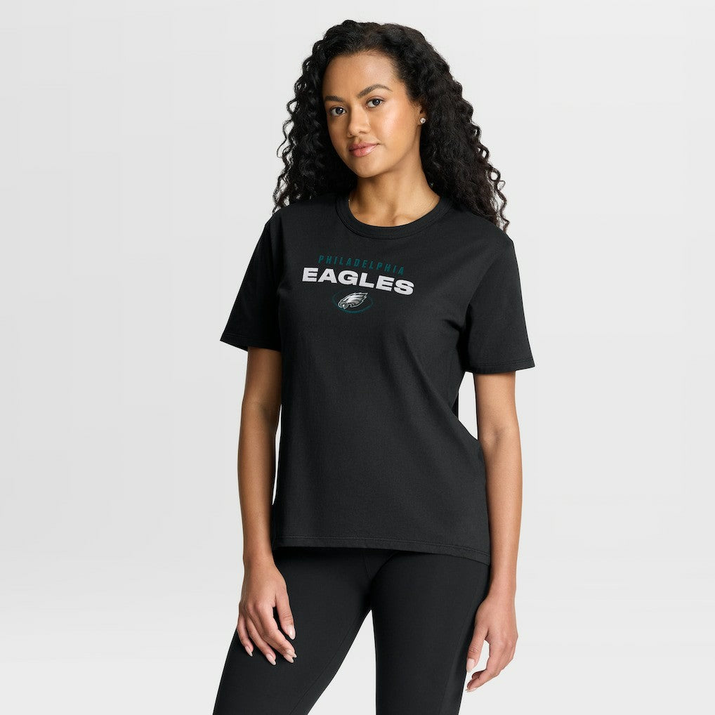 Philadelphia Eagles Women's Fade Legacy T-Shirt Black - Fanatics