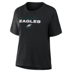 Philadelphia Eagles Women's Fade Legacy T-Shirt Black - Fanatics