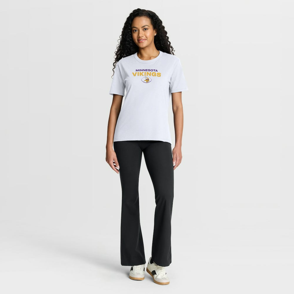 Minnesota Vikings Women's Fade Legacy T-Shirt White - Fanatics