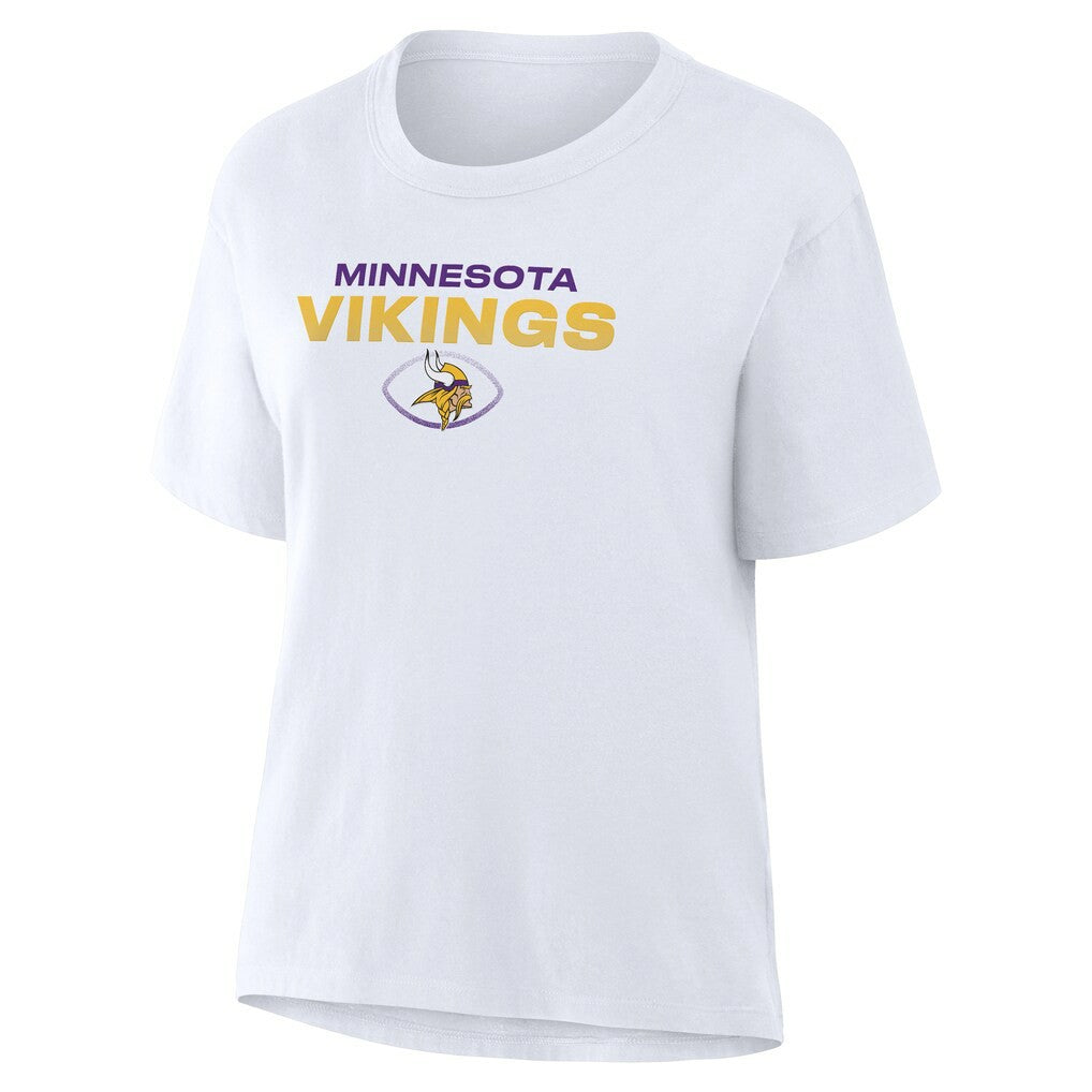 Minnesota Vikings Women's Fade Legacy T-Shirt White - Fanatics