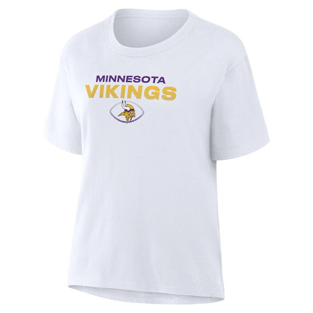 Minnesota Vikings Women's Fade Legacy T-Shirt White - Fanatics
