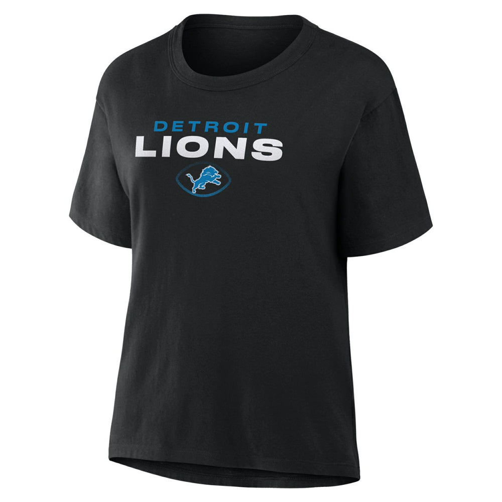 Detroit Lions Women's Fade Legacy T-Shirt Black - Fanatics