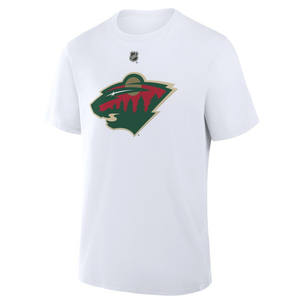 Brock Faber Minnesota Wild - Fanatics Authentic Stack Name & Number T-Shirt White