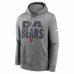 Chicago Bears Club Fleece Hoodie Heather Gray - Nike