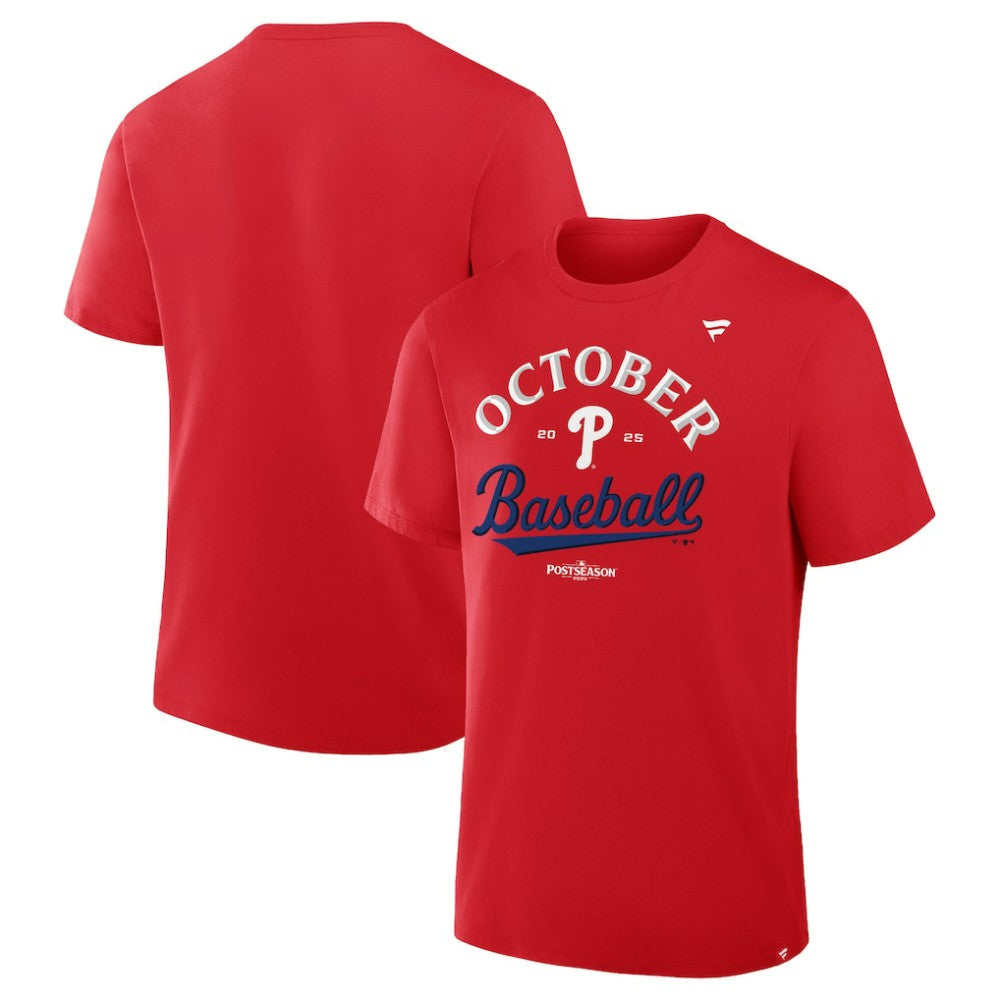 Philadelphia Phillies Fanatics 2025 MLB Postseason Locker Room T-Shirt Sale