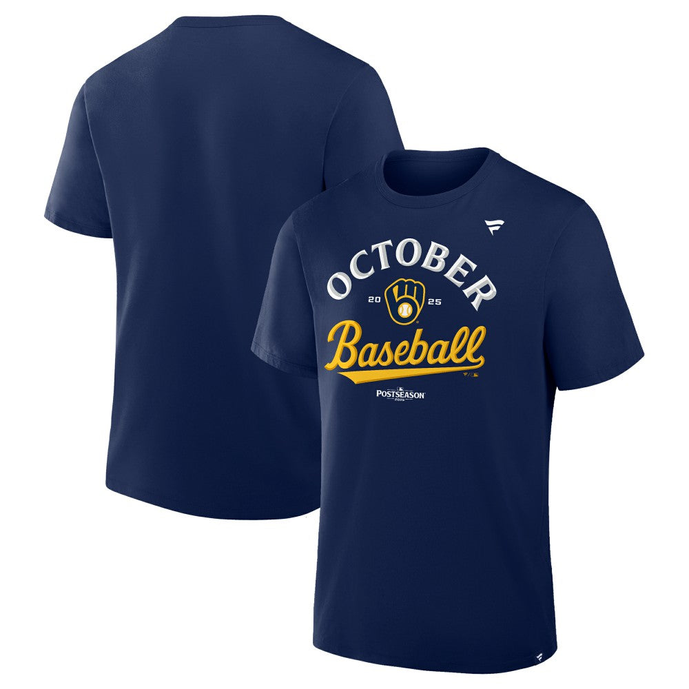 Milwaukee Brewers 2025 MLB Postseason Locker Room T-Shirt for sale