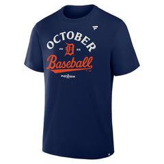 Detroit Tigers Fanatics 2025 MLB Postseason Locker Room T-Shirt Lifestyle
