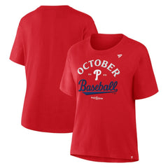 Philadelphia Phillies  Women's Fanatics 2025 MLB Postseason Locker Room T-Shirt On Sale