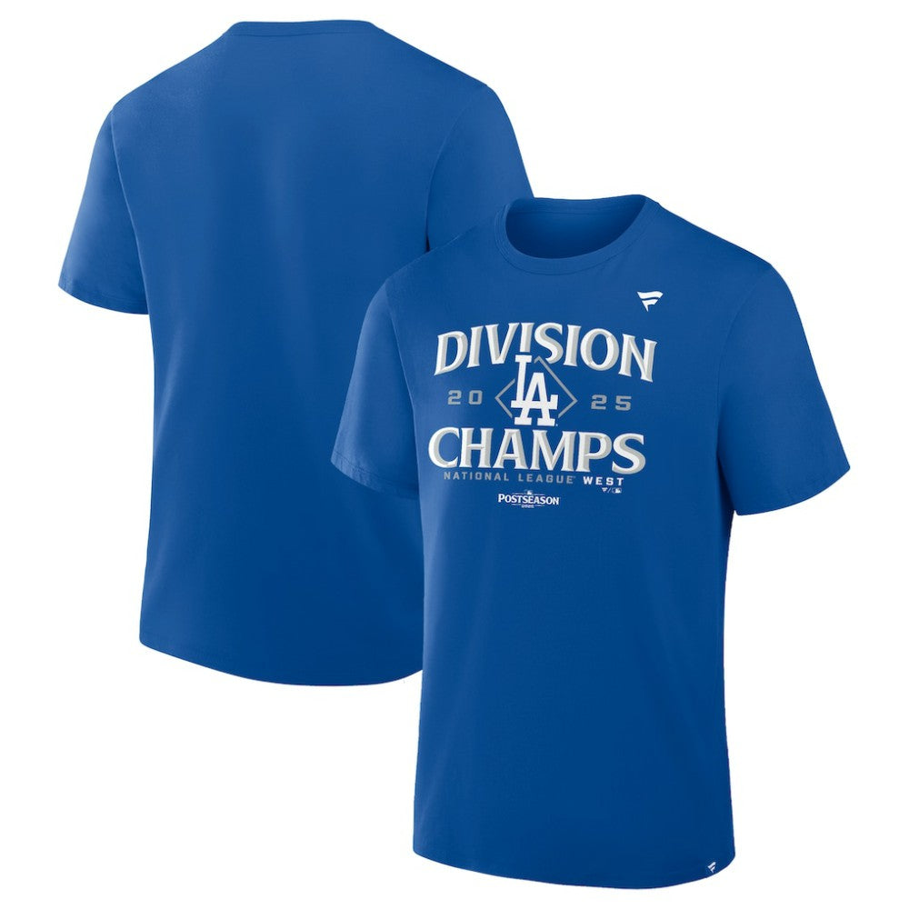 Los Angeles Dodgers Fanatics 2025 NL West Division Champions Locker Room T-Shirt discount