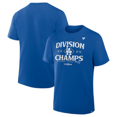 Los Angeles Dodgers Fanatics 2025 NL West Division Champions Locker Room T-Shirt discount