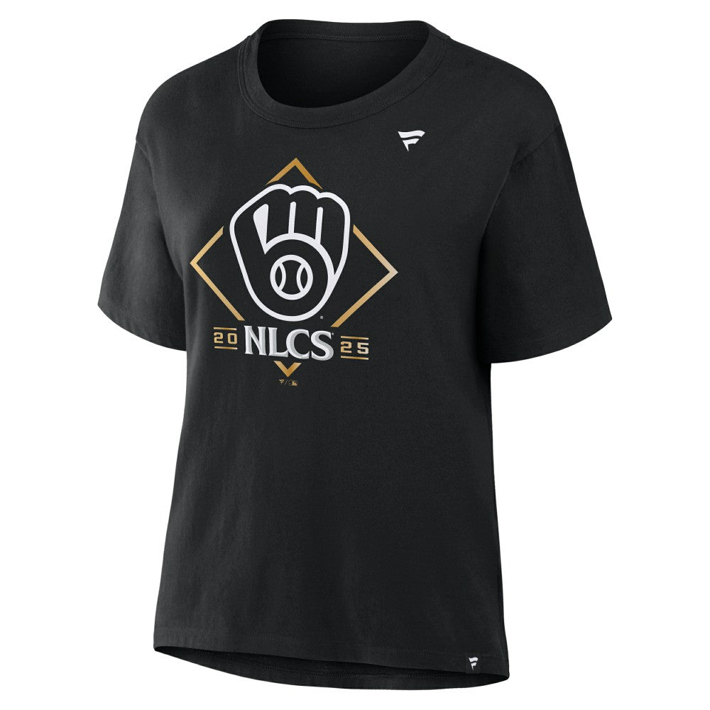 Milwaukee Brewers Fanatics Women's 2025 National League Division Series Champions Locker Room T-Shirt Sale