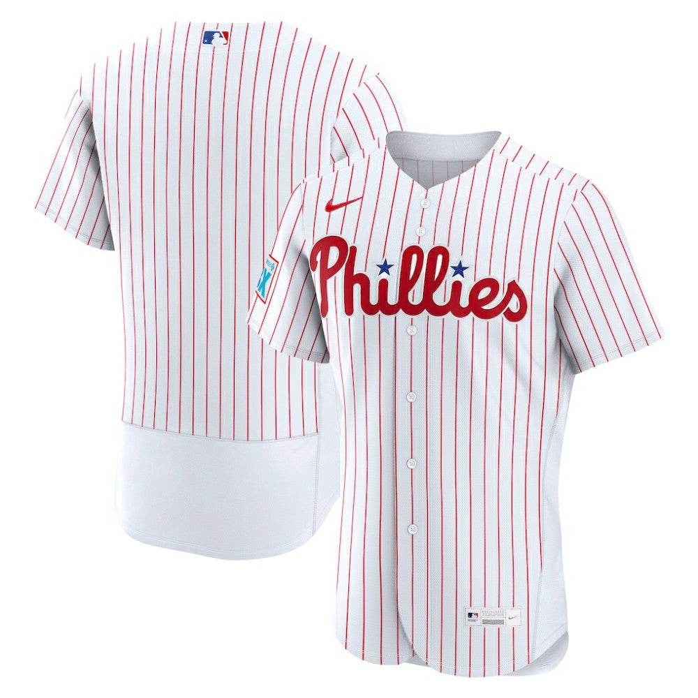 Philadelphia Phillies Nike Home Sponsor Patch Authentic Jersey for sale