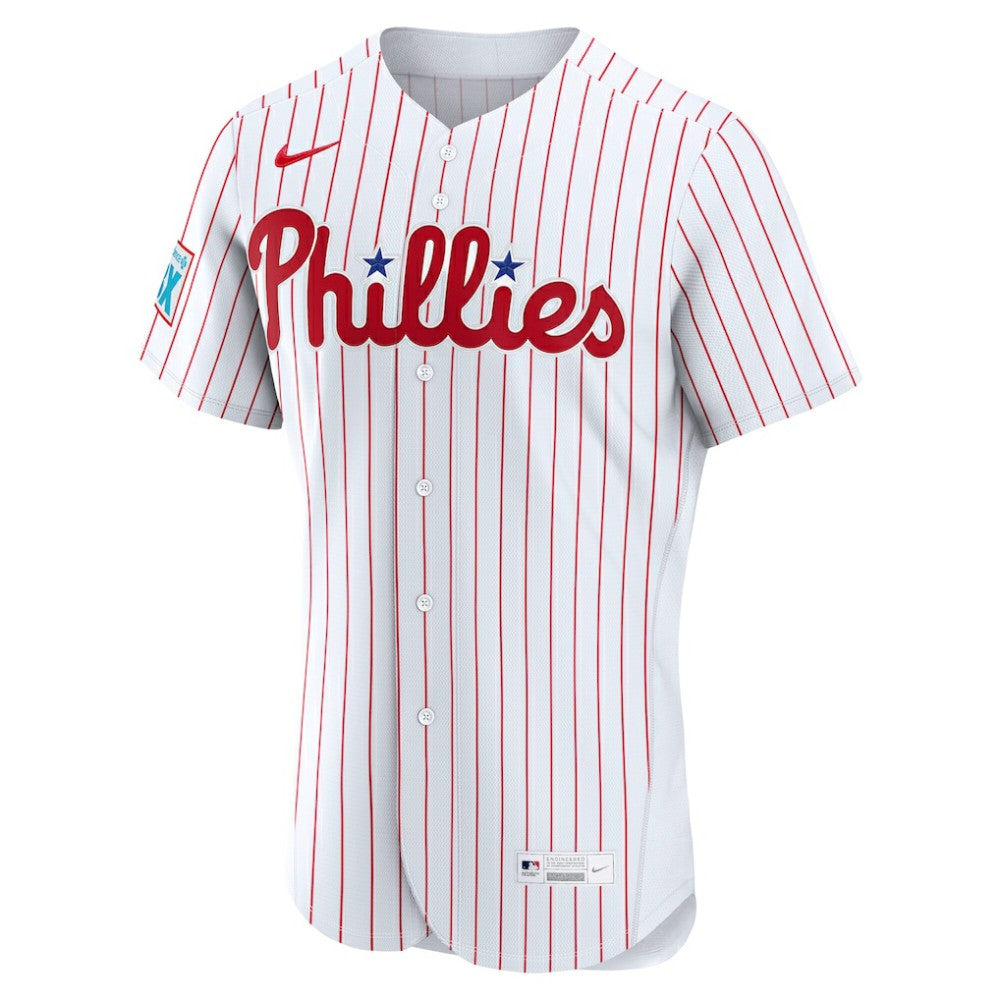 Philadelphia Phillies Nike Home Sponsor Patch Authentic Jersey for sale