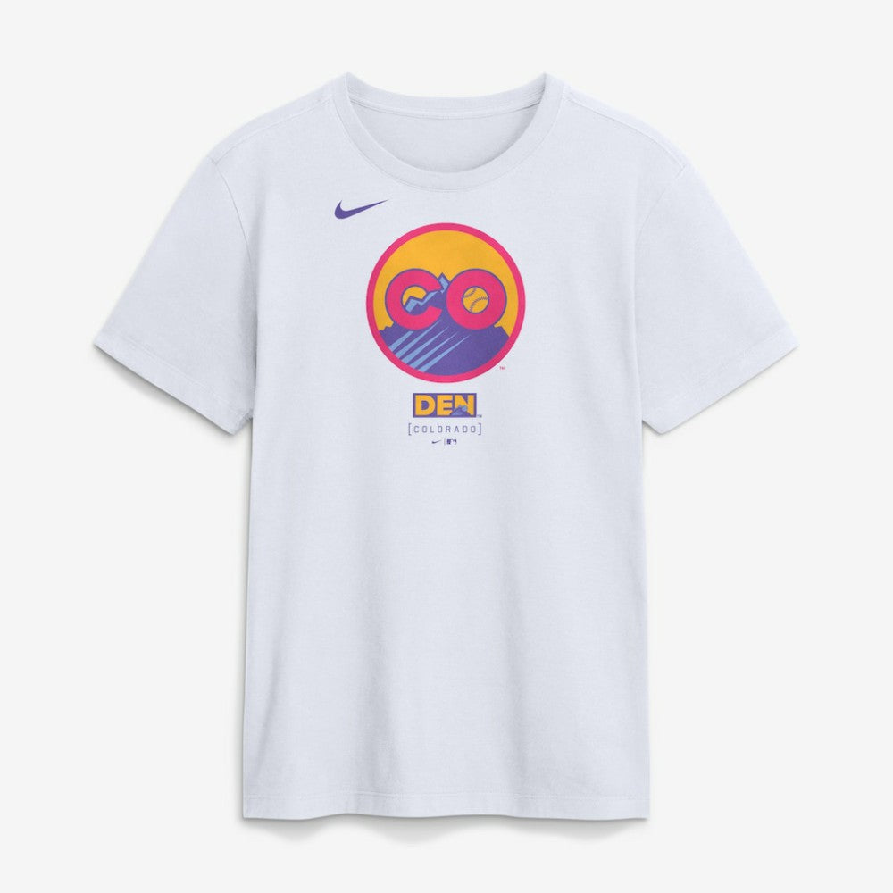 Colorado Rockies Nike City Connect Large Logo T-Shirt On Sale