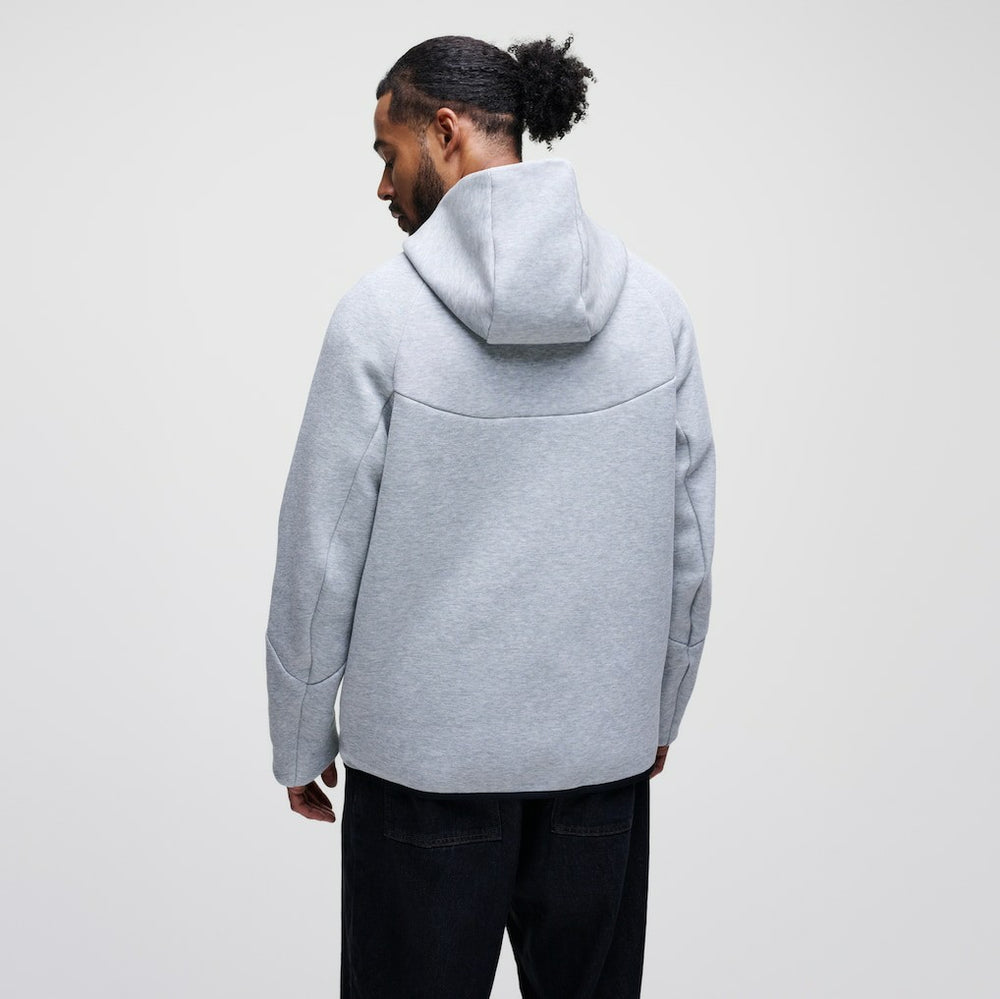 Minnesota Vikings Tech Fleece Raglan Full-Zip Windrunner Hoodie Heather Gray - Nike