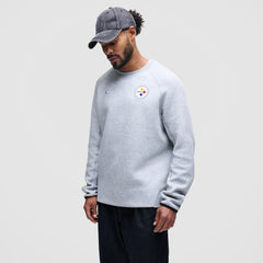 Pittsburgh Steelers Tech Fleece Raglan Sweatshirt Heather Gray - Nike