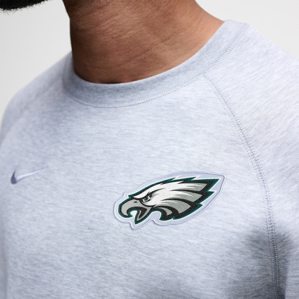 Philadelphia Eagles Tech Fleece Raglan Sweatshirt Heather Gray - Nike