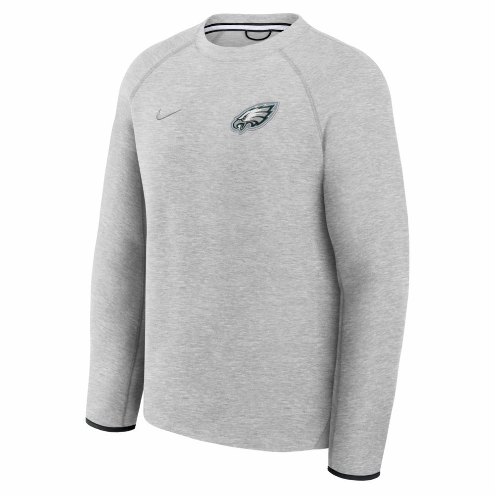 Philadelphia Eagles Tech Fleece Raglan Sweatshirt Heather Gray - Nike