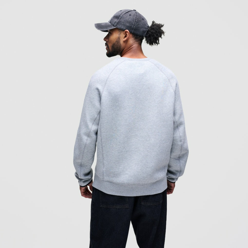 Kansas City Chiefs Tech Fleece Raglan Sweatshirt Heather Gray - Nike