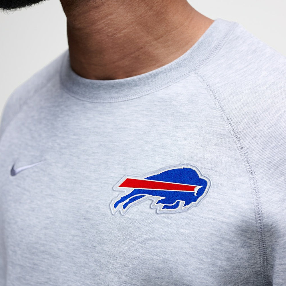 Buffalo Bills Tech Fleece Raglan Sweatshirt Heather Gray - Nike