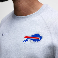 Buffalo Bills Tech Fleece Raglan Sweatshirt Heather Gray - Nike