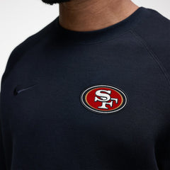San Francisco 49ers Tech Fleece Raglan Sweatshirt Black - Nike