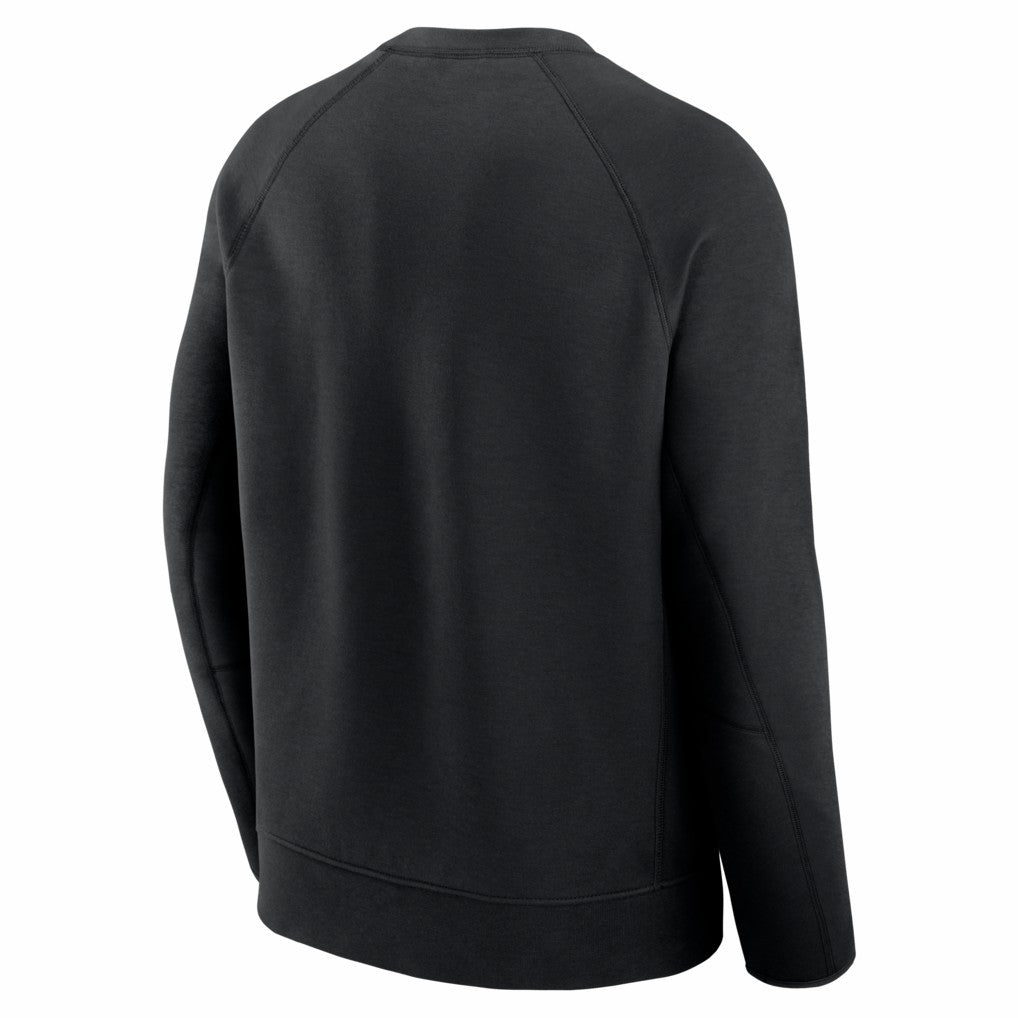 San Francisco 49ers Tech Fleece Raglan Sweatshirt Black - Nike