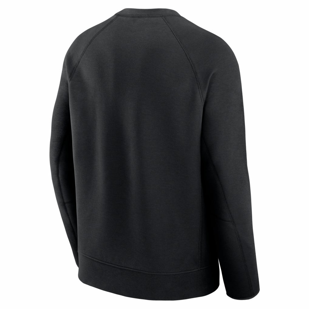 San Francisco 49ers Tech Fleece Raglan Sweatshirt Black - Nike