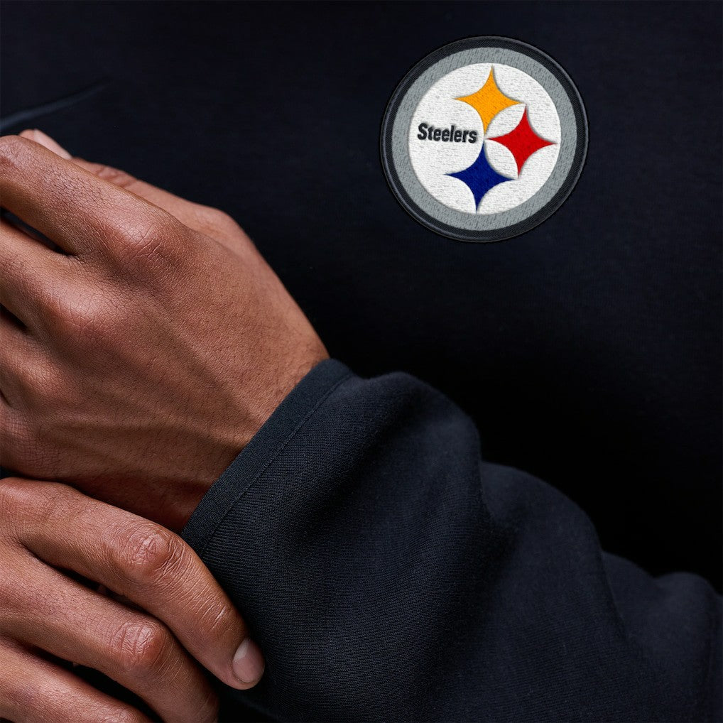Pittsburgh Steelers Tech Fleece Raglan Sweatshirt Black - Nike